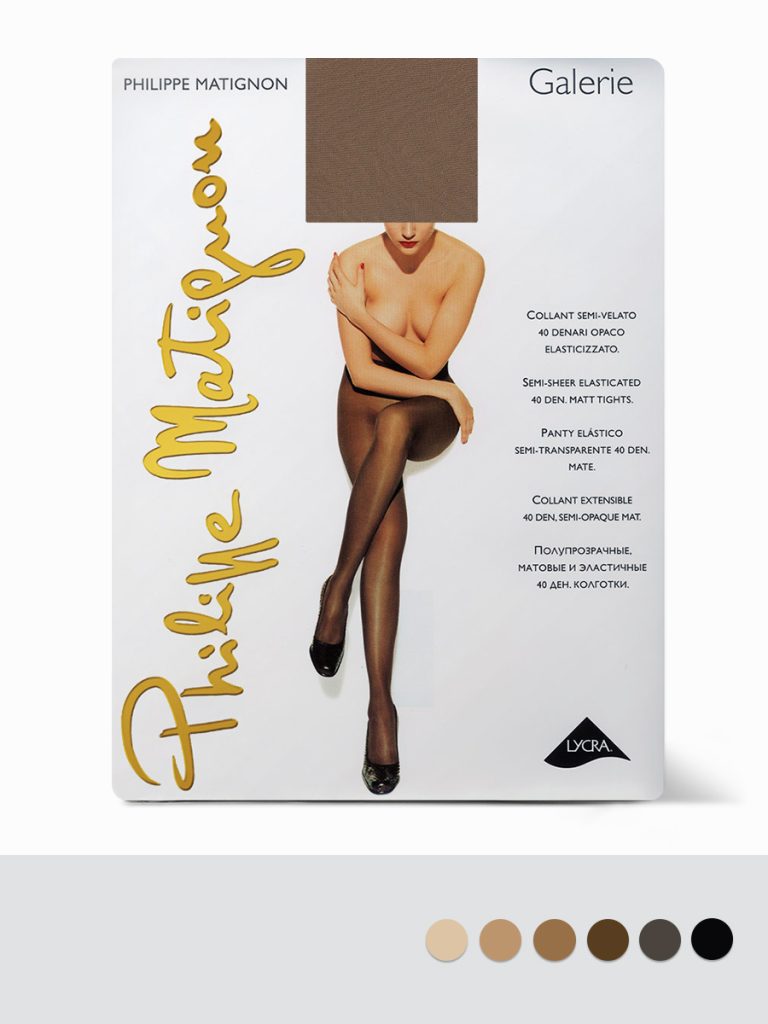 Колготки женские Philippe Matignon Galerie 40 den, матовые, плотные