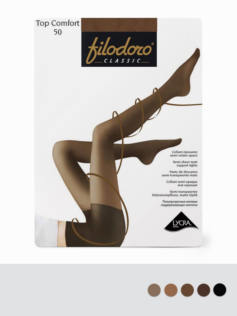 Колготки женские Filodoro Top Comfort 50 den, шортики с поддержкой