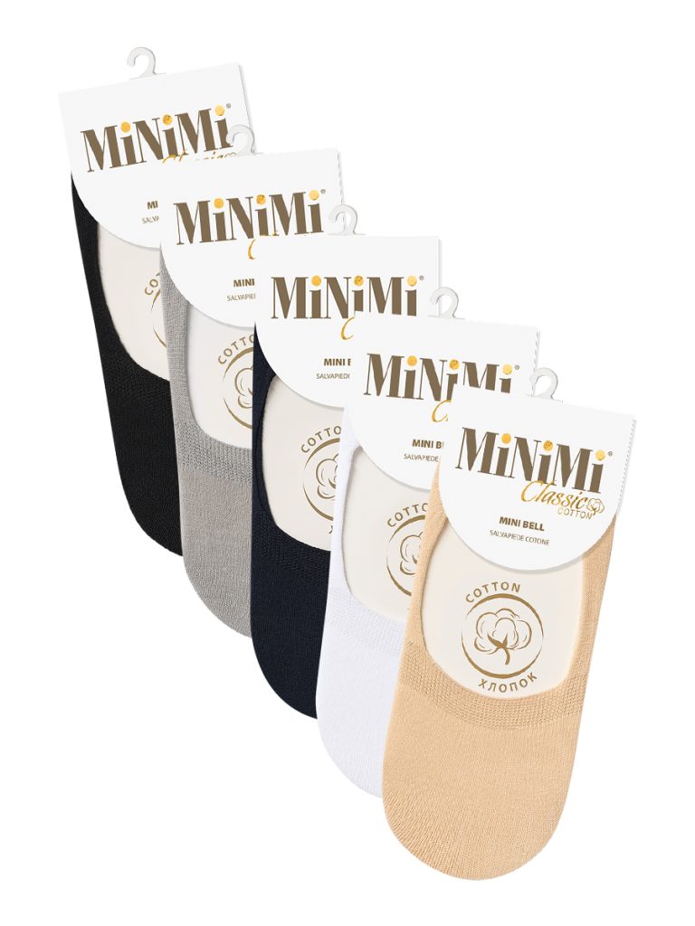 Подследники женские Minimi Bell из хлопка с силиконовым фиксатором