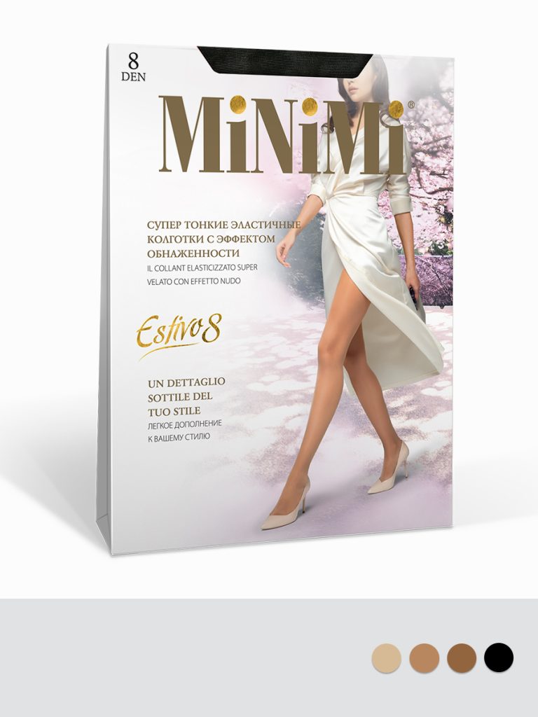 Колготки женские Minimi Estivo 8 den ультратонкие, шелковистые