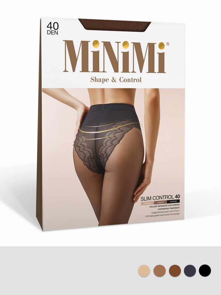Колготки женские Minimi Slim Control 40 den, коррекция живота