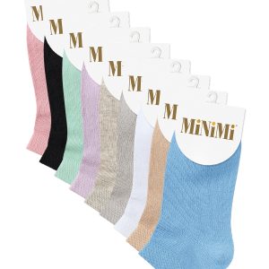 Носки женские Minimi Cotone 1201 хлопковые короткие, 6 цветов