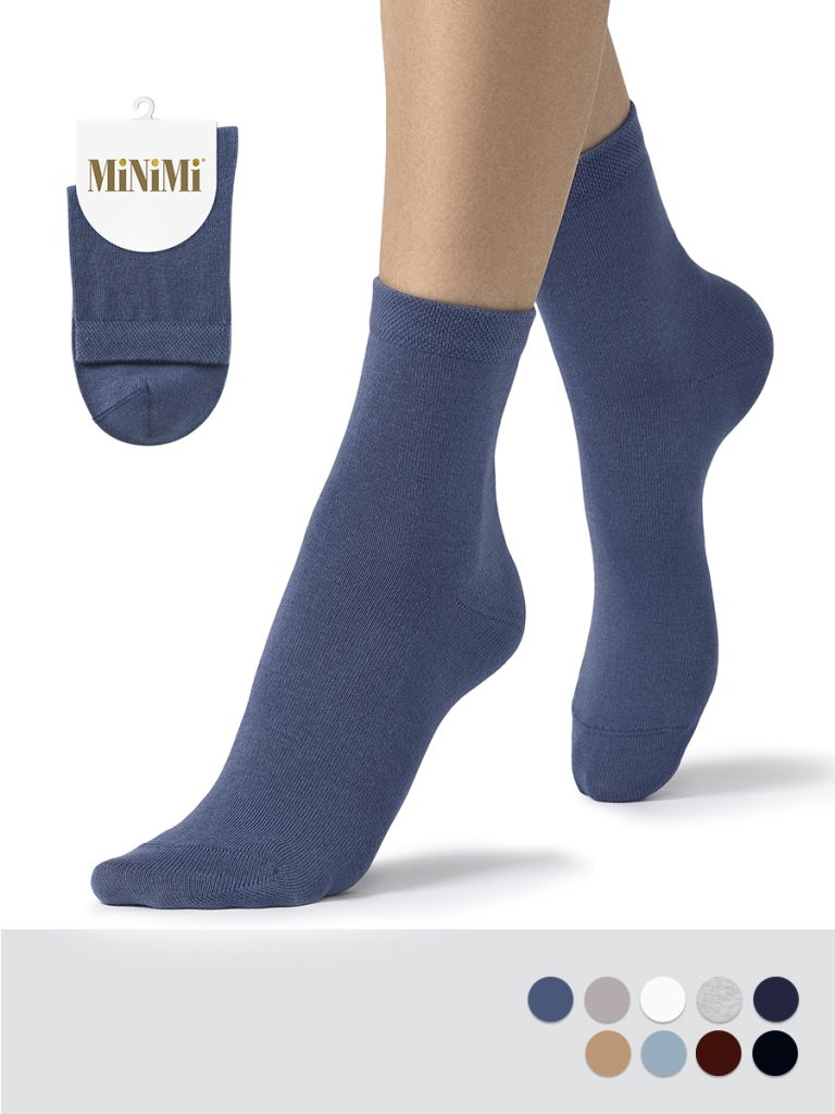 Носки женские Minimi Cotone 1202 хлопковые высокие, 6 цветов