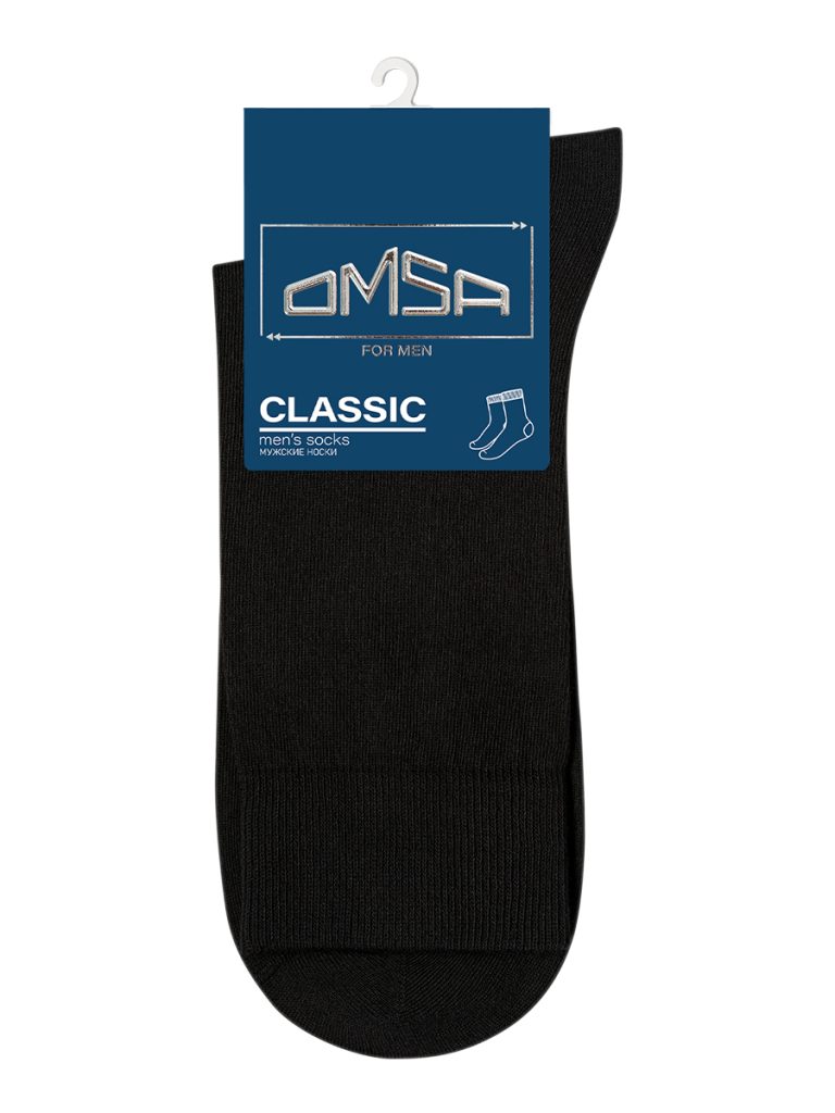 Носки мужские OMSA Classic 203 хлопковые высокие, широкая резинка