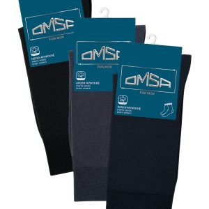 Носки мужские OMSA Classic 204 хлопковые всесезонные, гладь