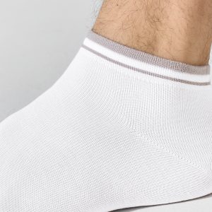 Носки мужские OMSA Active 105 короткие с полоской, плоский шов