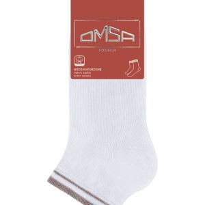 Носки мужские OMSA Active 105 короткие с полоской, плоский шов