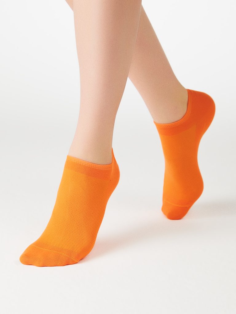 Носки женские Minimi Cotone 1101 короткие с фактурой в сетку