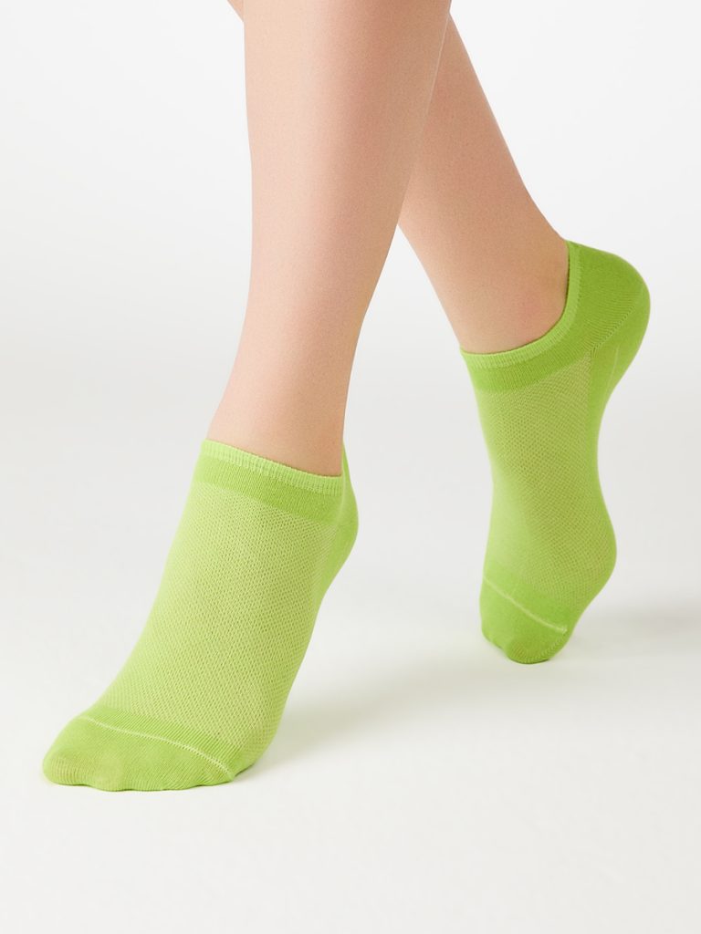 Носки женские Minimi Cotone 1101 короткие с фактурой в сетку