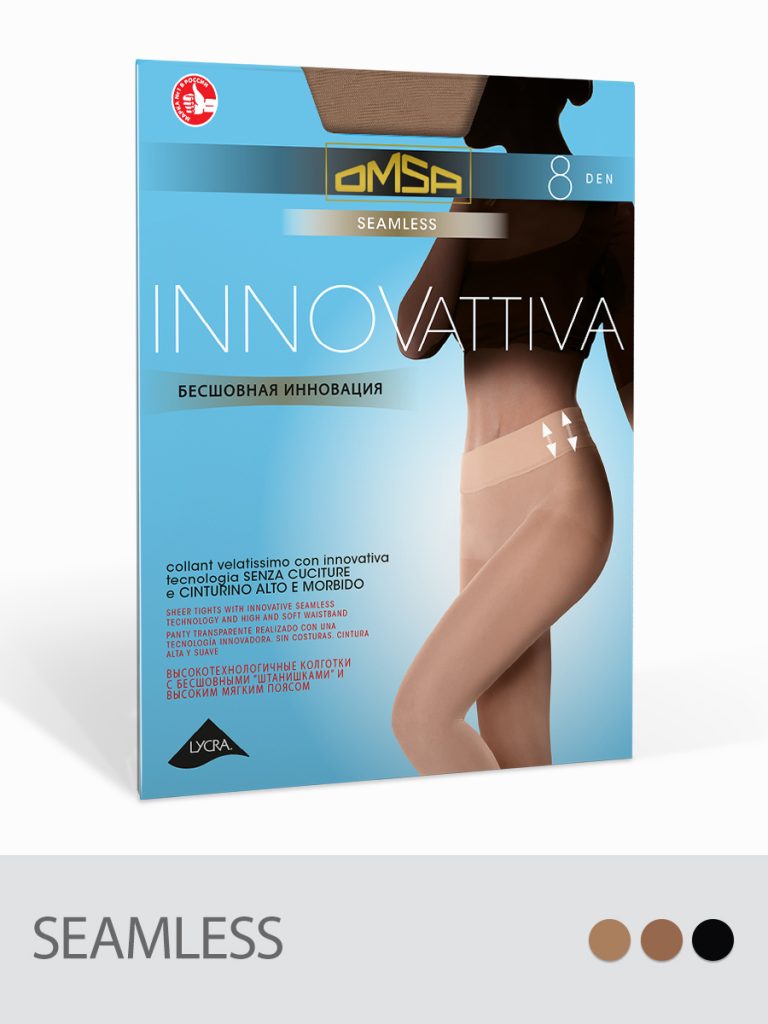 Колготки женские OMSA Innovattiva 8 den бесшовные, ультратонкие
