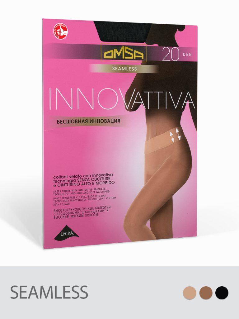 Колготки женские OMSA Innovattiva 20 den бесшовные, регулируемый пояс