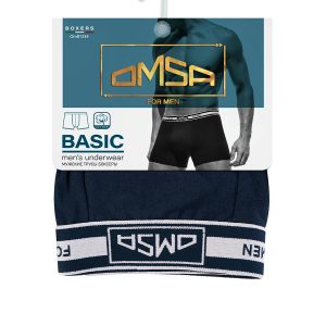 Боксеры мужские OMSA 1234 хлопковые с открытой резинкой