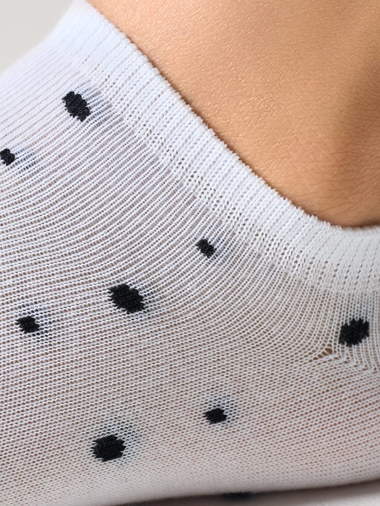 Носки женские Minimi Trend 4203 хлопковые с принтом в горошек