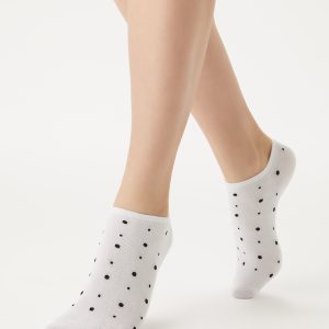 Носки женские Minimi Trend 4203 хлопковые с принтом в горошек