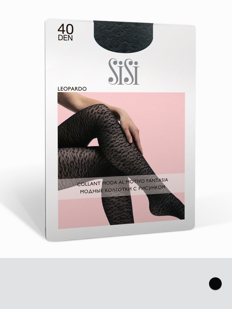 Колготки женские SISI Leopardo 40 den с леопардовым принтом
