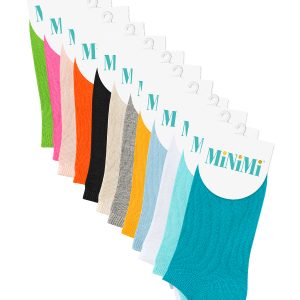 Носки женские Minimi Fresh 4102 хлопковые цветные, плоский шов
