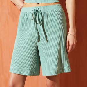Шорты женские SISI D2281SI кашкорсе, кофейный