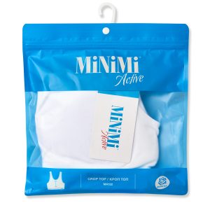 Топ MINIMI MA132 бесшовный кроп на широких бретелях с вкладышами