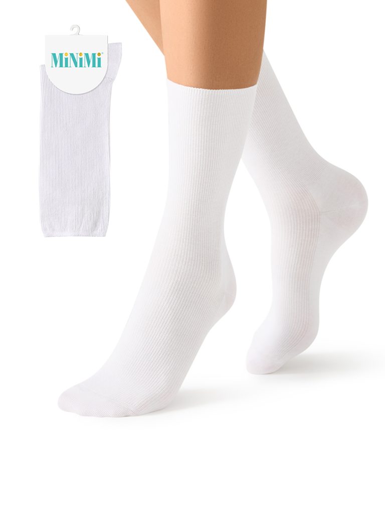 Носки женские Minimi Fresh 4103 высокие в рубчик, 6 цветов