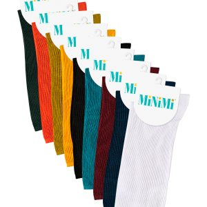 Носки женские Minimi Fresh 4103 высокие в рубчик, 6 цветов