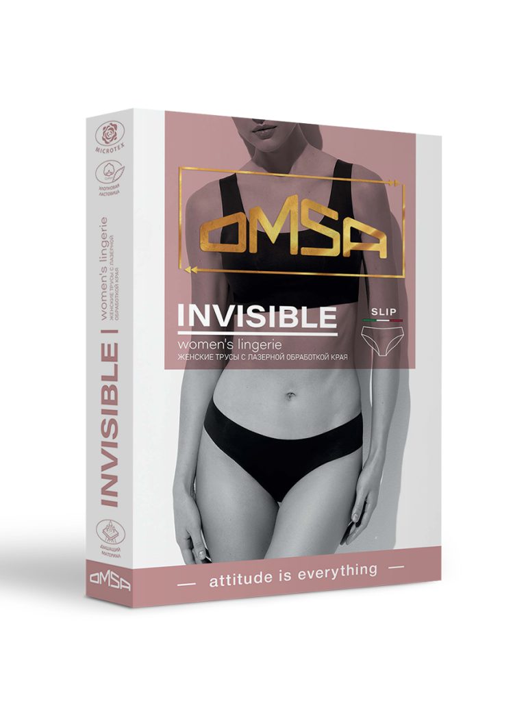 Слипы женские OMSA Invisible 2212B с лазерным краем, микрофибра