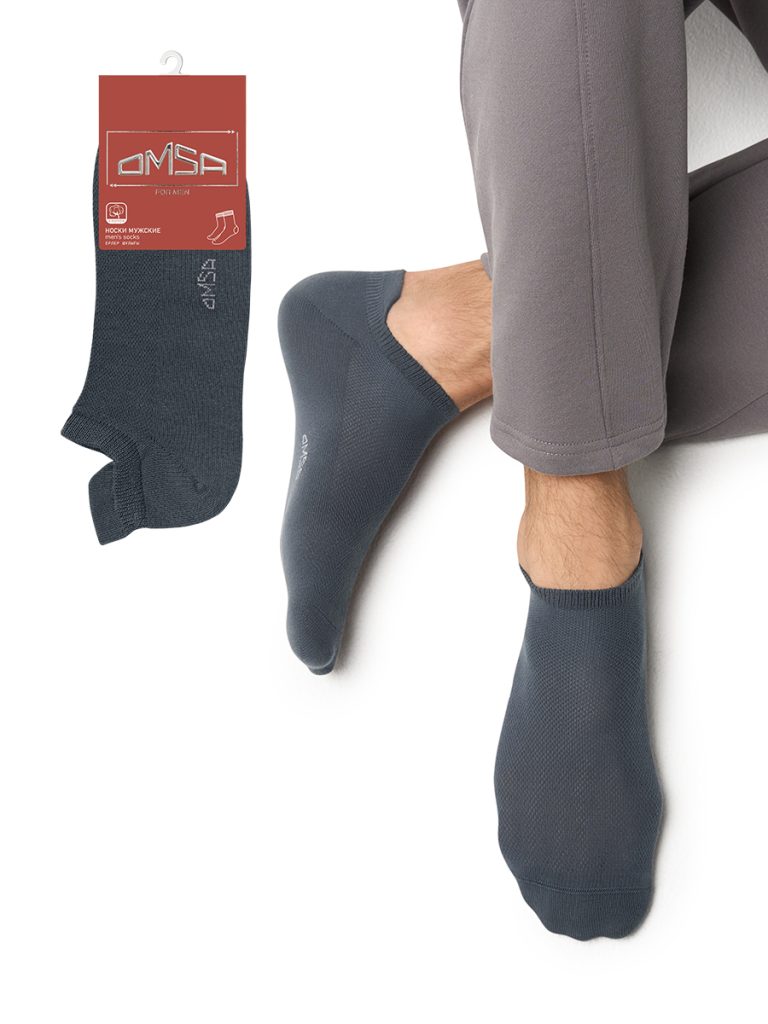 Носки мужские OMSA Active 113 короткие спортивные, задник-протектор