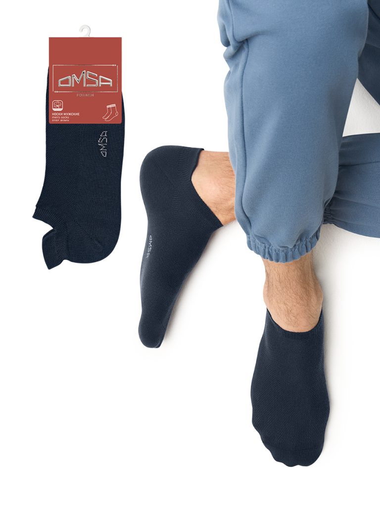 Носки мужские OMSA Active 113 короткие спортивные, задник-протектор
