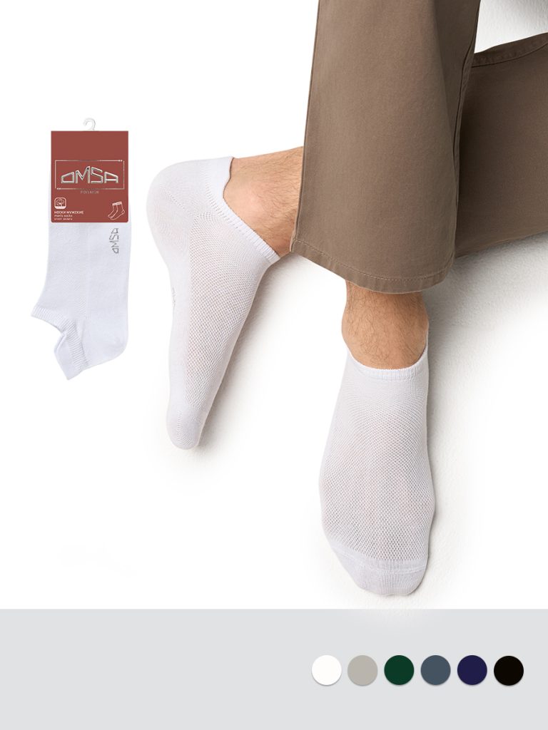 Носки мужские OMSA Active 113 короткие спортивные, задник-протектор