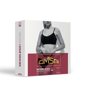 Топ OMSA OmD1111S Cotton бесшовный на тонких бретелях с вкладышами