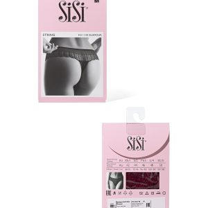 Стринги SISI Glamour SI 2111B, сетка и кружево