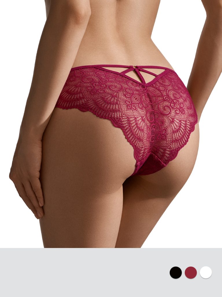 Трусы-слипы SISI Glamour SI 2211B, кружево с вырезом сзади