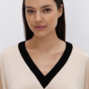 Платье-туника OMSA Sakura с принтом ветвей сакуры, искусственный шёлк