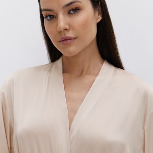Халат OMSA Sakura с запахом, розовый