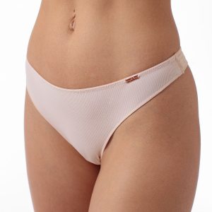 Стринги COQUETTE REVUE Lucky, сетка, медальон, беж
