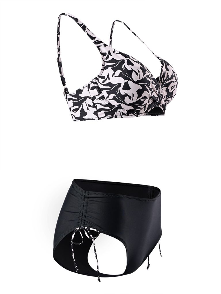 Купальник раздельный OMSA Magnolia 2520K Bikini, растительный принт