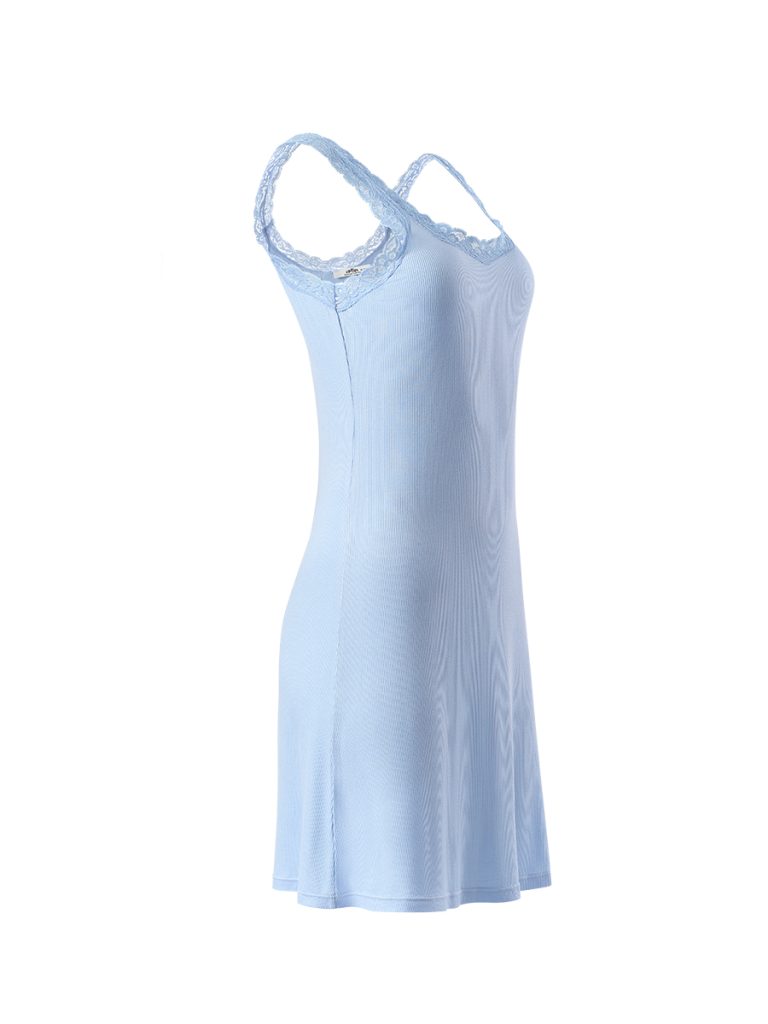 Сорочка ночная OMSA Elegante, широкие бретели, кружево, вискоза