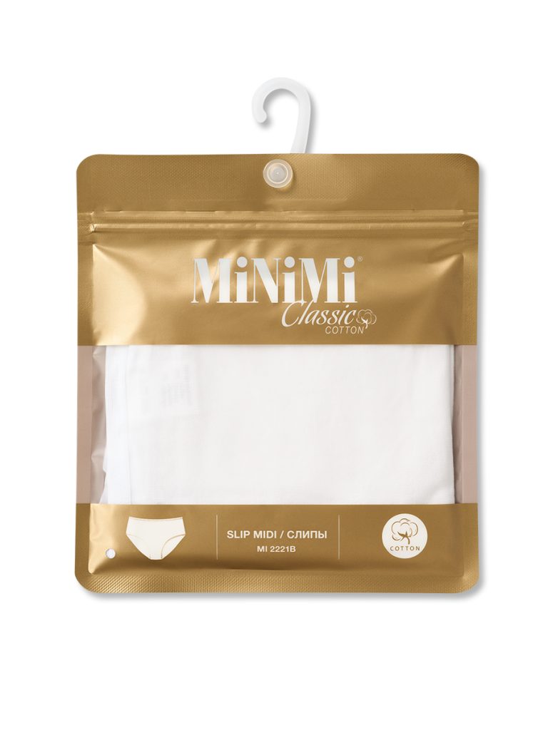 Трусы-слипы миди MINIMI Mi 2221B Classic, 100% хлопок