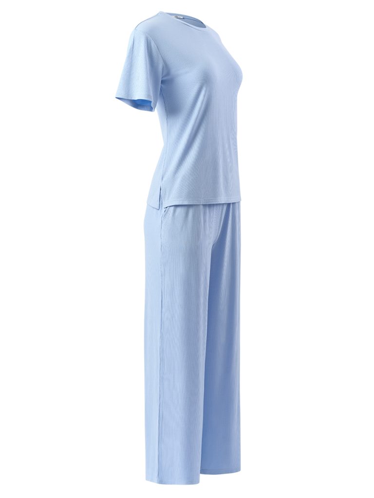 Пижама OMSA Elegante футболка и брюки прямые, вискоза