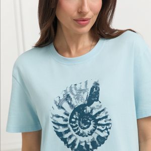 Пижама OMSA Nautilus футболка и брюки с трендовым принтом, хлопок