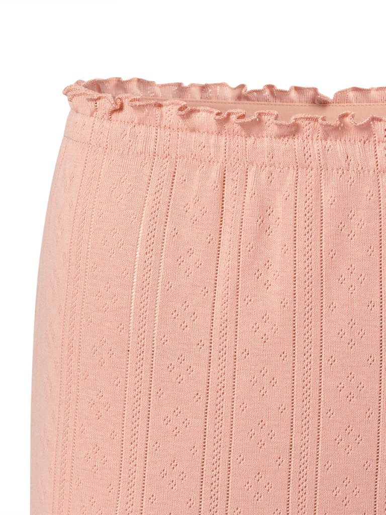 Пижама OMSA Pointelle Chic лонгслив и брюки широкие, ажурный хлопок