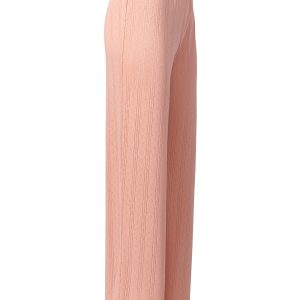 Пижама OMSA Pointelle Chic лонгслив и брюки широкие, ажурный хлопок
