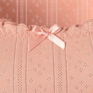 Пижама OMSA Pointelle Chic топ на бретелях и шорты, ажурный хлопок