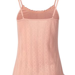 Пижама OMSA Pointelle Chic топ на бретелях и шорты, ажурный хлопок