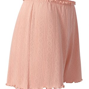 Пижама OMSA Pointelle Chic топ на бретелях и шорты, ажурный хлопок