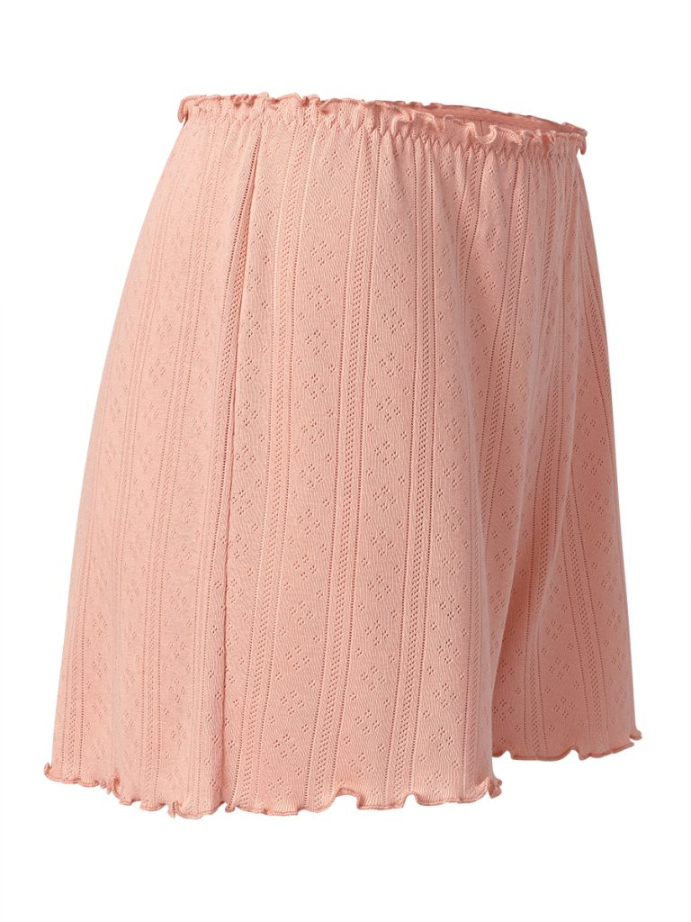 Пижама OMSA Pointelle Chic топ на бретелях и шорты, ажурный хлопок