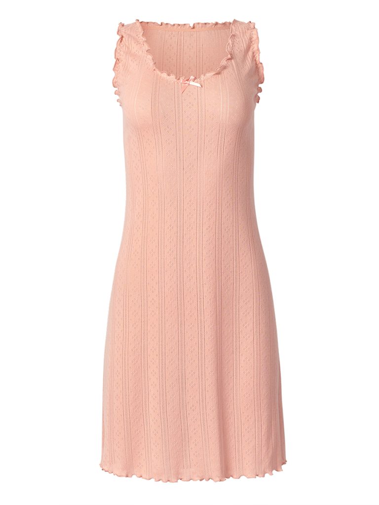 Сорочка ночная OMSA Pointelle Chic, широкие бретели, ажурный хлопок