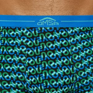 Боксеры мужские OMSA Emotion хлопковые с принтом, яркая гамма