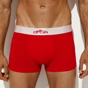 Боксеры мужские OMSA 1265 укороченные, широкая блестящая резинка