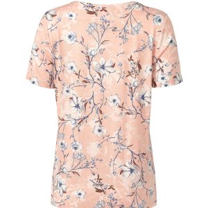 Пижама SISI Pesca футболка V-вырез и бриджи, цветочный принт