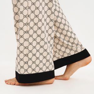 Пижама OMSA Alta Moda рубашка и брюки прямые, хлопок с принтом